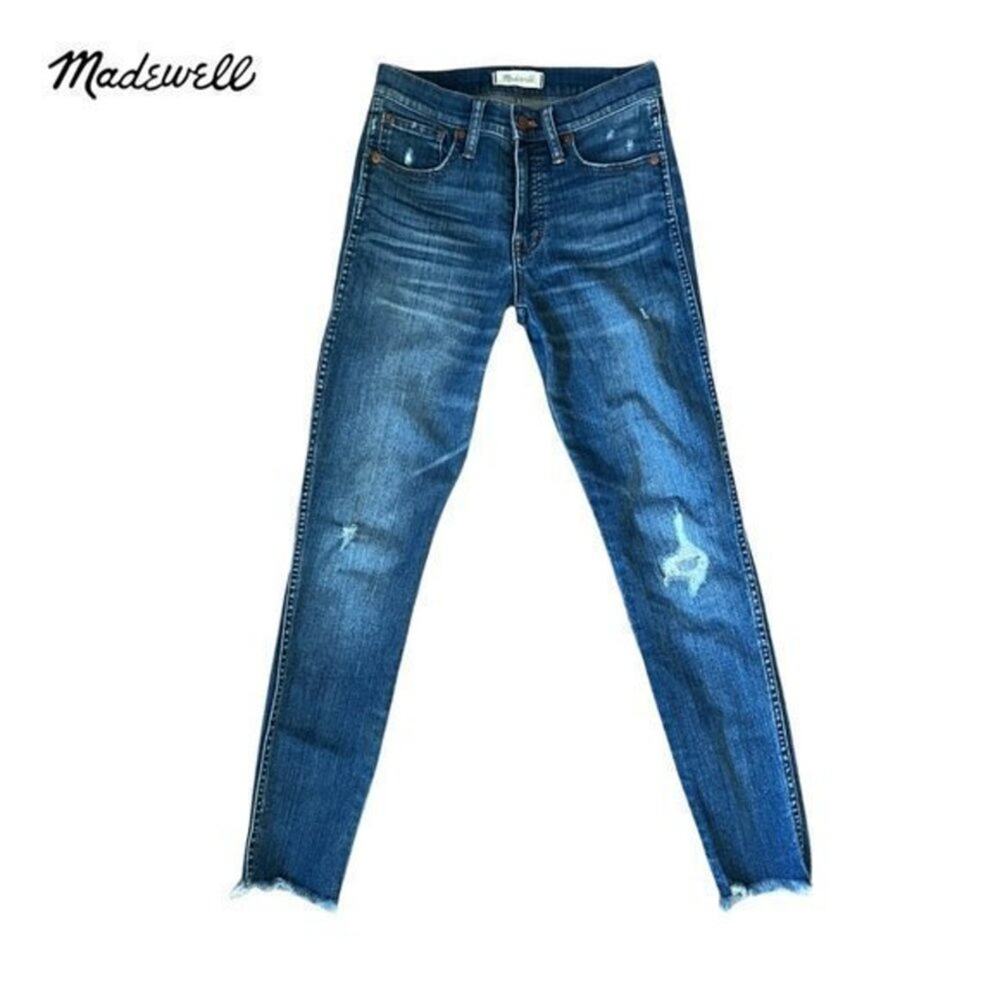 Madewell 9" High-Rise Skinny Jeans in Allegra Wash: Rip and Repair Edition 25